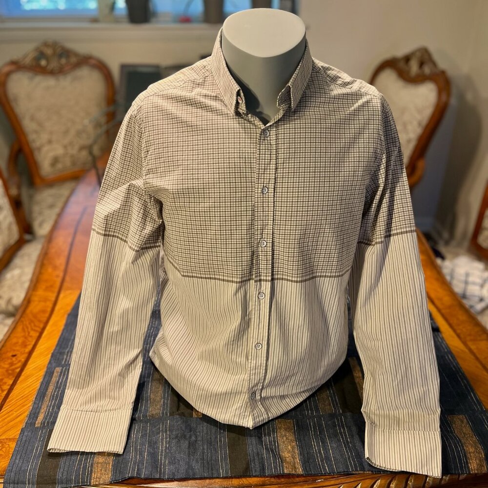 Five Four Men's L Patterned Button-up Shirt